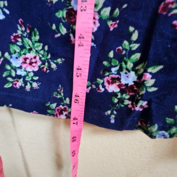 Vermont Country Store button up corduroy tank floral dress Prarie maxi MEDIUM - Picture 10 of 10